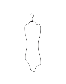 Metal Swimwear Hanger - 182B 