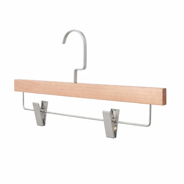 (Preview 1) Wooden Hanger with Clips - 1028WF/Z/O