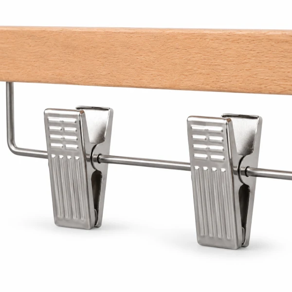 (Preview 3) Wooden Hanger with Clips - 1028WF/Z/O